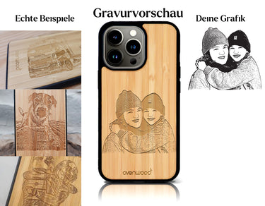 INDIVIDUELL iPhone 13 Pro Max Bambus-Kunststoff